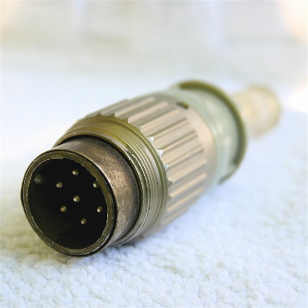 Amphenol Tuchel 7 pol Kabelstecker T3460-002 f.Neumann KM2XX/M249/M269 gebraucht