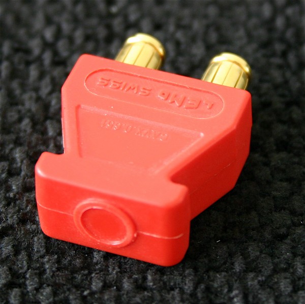 Lemo Triax Brückenstecker rot, gebraucht