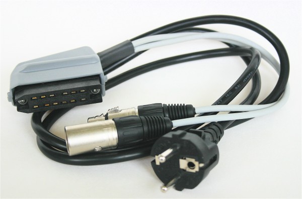 SonicWorld Anschlussadapterkabel für V74 mit 12pol Buchsenleiste und XLR IN/OUT